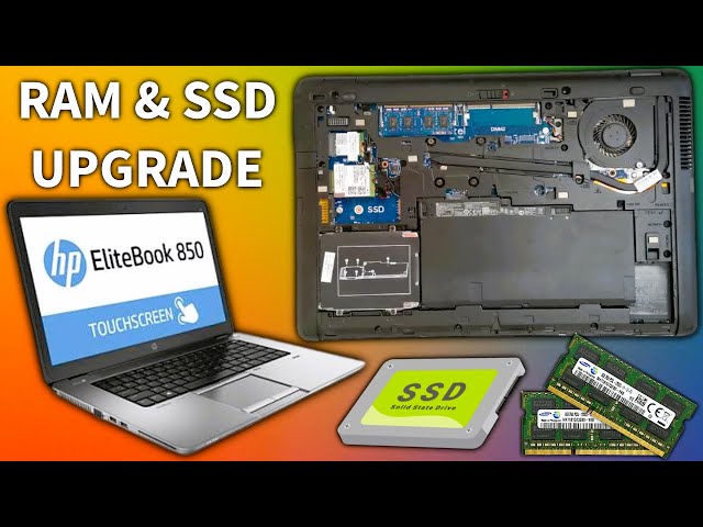 HP EliteBook 850 G2 - SSD and RAM Upgrade 2023
