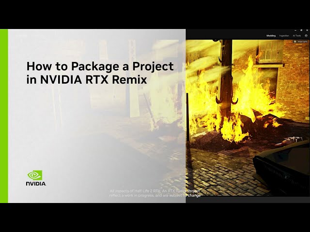 How to Package a Project in NVIDIA RTX Remix