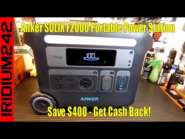 Amazing Deal With Cash Back  - Anker SOLIX F2000 Portable Power Station