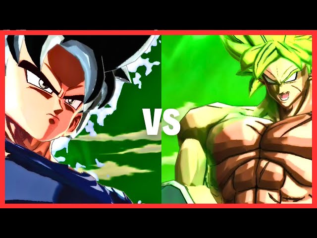 Goku goes UI against Broly | Dragon ball legends edition