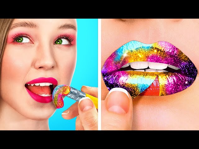 How To Sneak Food🍕|| From Nerd To Popular! Cool Girly Tricks And Beauty Gadgets By 123GO Genius