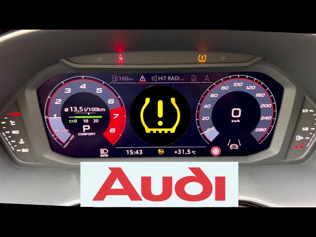 Reset  the Audi tire pressure control display