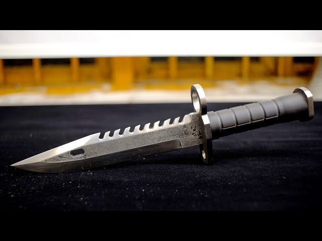 Making CS:GO M9 bayonet out of Spring Plate