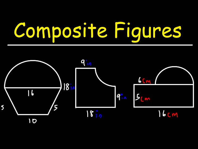 How To Find The Area of Composite Figures With SemiCircles - Prealgebra