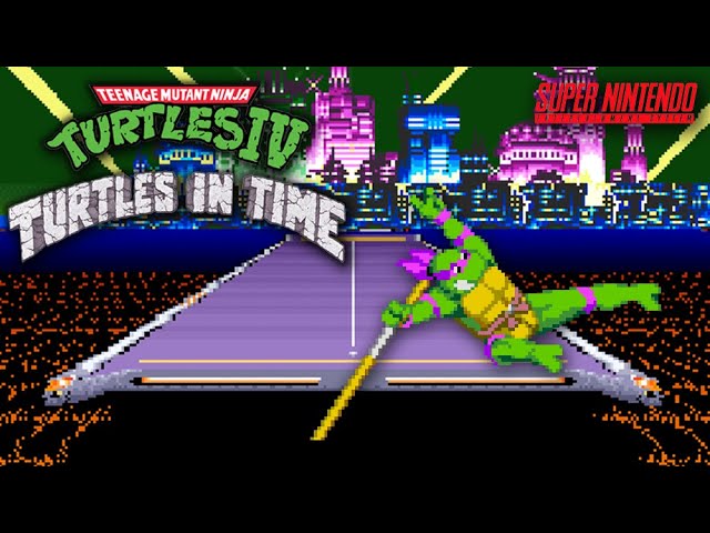 TMNT IV: Turtles In Time (SNES), Donatello Run