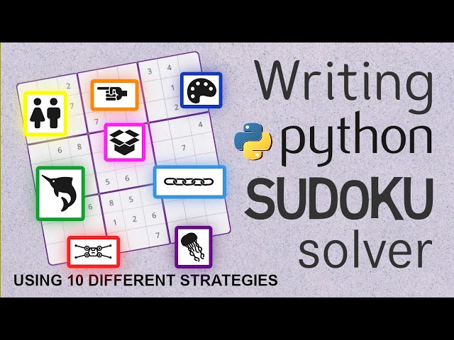 Sudoku Solver in Python (using 10 different solving strategies)