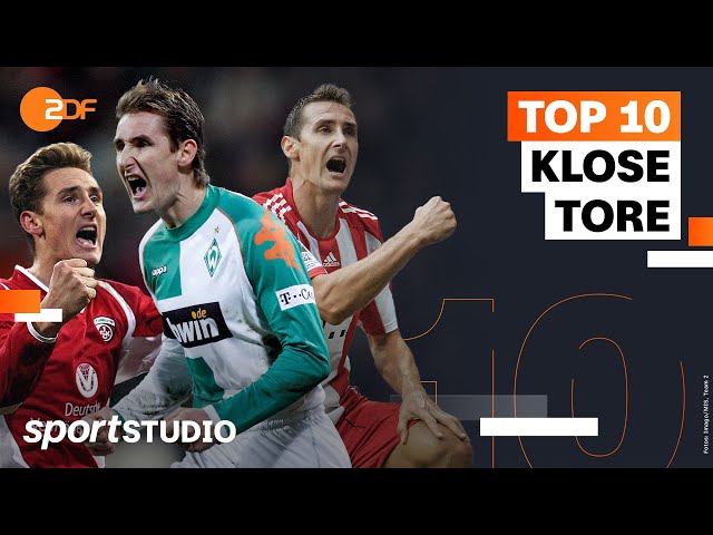 Top 10 Bundesliga-Tore von Miroslav Klose | sportstudio