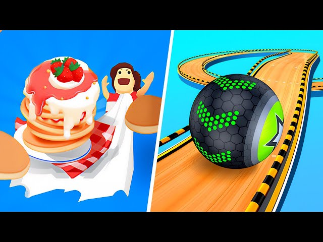 Going Balls | Pancake Run - All Level Gameplay Android,iOS - BIG NEW APK UPDATE