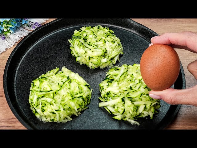 Just grate the zucchini and add the eggs! This is so delicious that I can cook it every day!