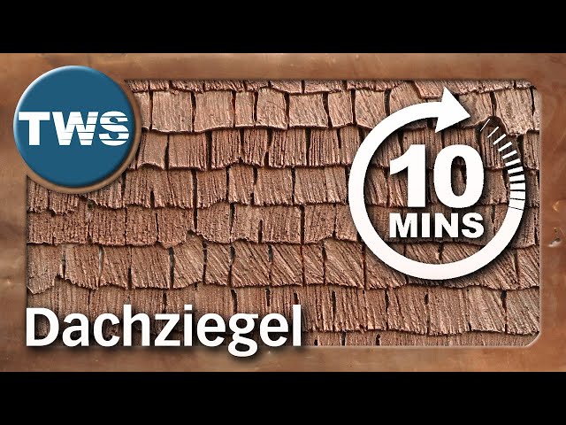 Easy2build: roof tiles in only 10 minutes / shingles (tutorial, tabletop, wargaming, terrain, TWS)