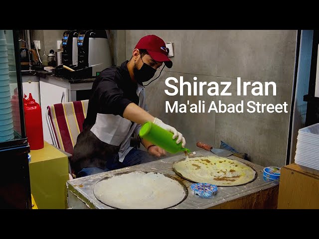 SHIRAZ IRAN 2022 Walking on Ma'ali Abad Street | شیراز 1400 خیابان معالی آباد
