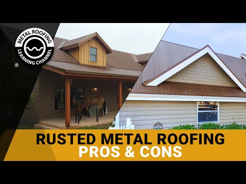 Painted Rusted Roofing: Metal That Look Like Real Rusted Metal Roofing. Get The Look Of Real Corten Roofing Without The Problems Of Corten Roofing.