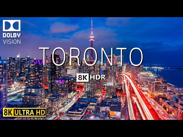 TORONTO VIDEO 8K HDR 60fps DOLBY VISION WITH SOFT PIANO MUSIC
