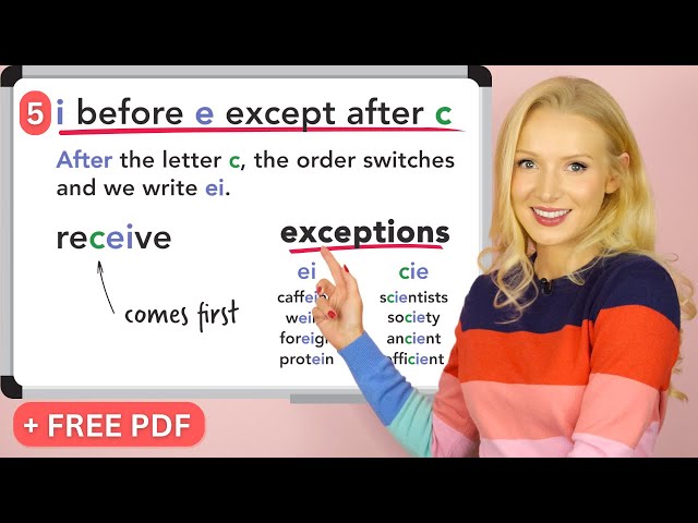 5 spelling rules (and exceptions) to improve your English