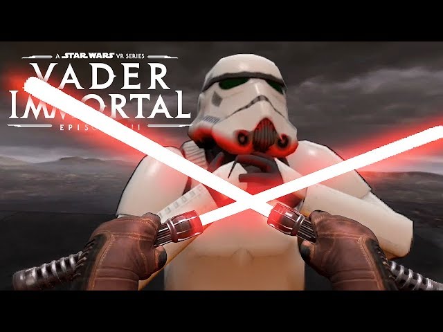 Star Wars VR: Vader Immortal Episode 3 | DUAL Lightsabers & E-11 Blasters DOJO Gameplay!