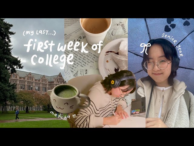 first week of college 🍵☔️ as a senior @ university of washington!