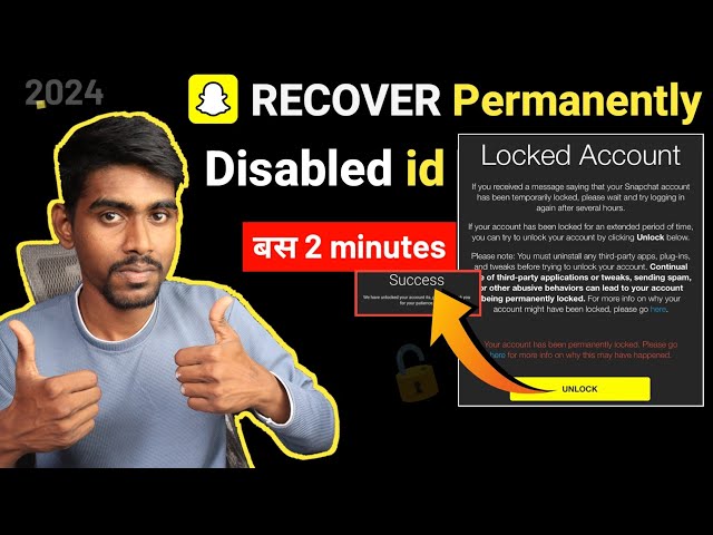 How to Unlock / Recover permanently disabled snapchat account | Snapchat permanently locked 2024