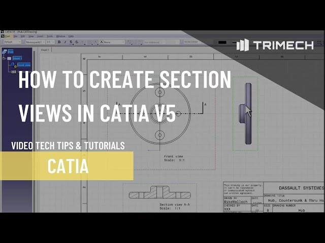 How to Create Section Views in CATIA V5