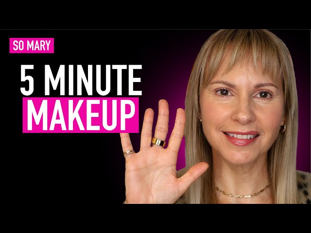 ⏰  5 Products in 5 Minutes | Mature Skin Makeup | Barely There Makeup