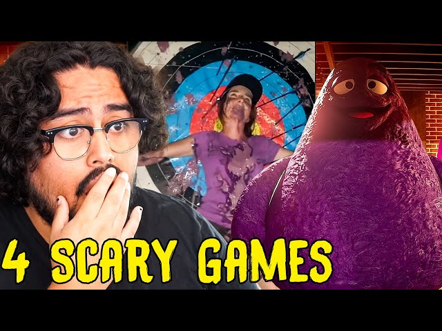 The Grimace Shake Trend Has Gone TOO FAR - 4 Scary Games