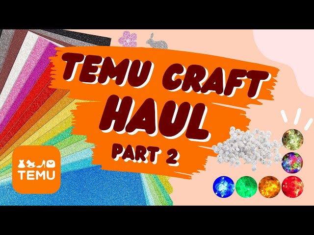 HUGE Temu Craft Haul | More Temu items for crafting