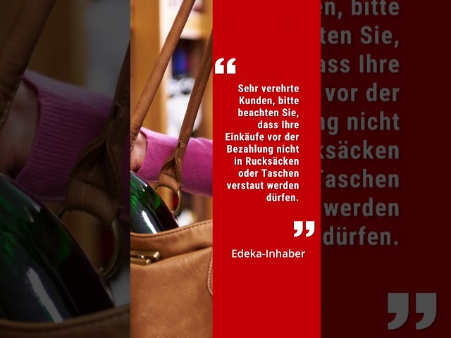 Edeka-Filiale in Bayern droht Kunden mit Anzeige #edeka #shorts #anzeige