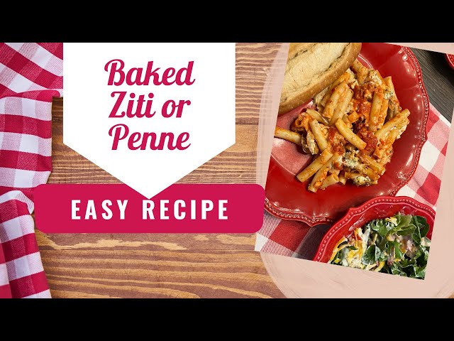Baked Ziti/Penne | Cook With Me | Quick and Easy Dinner!