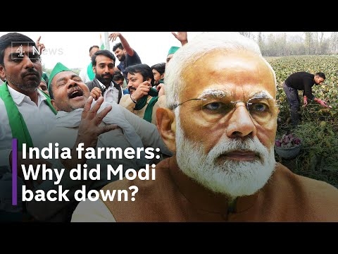 India farmers: Modi U-turn on reforms which sparked major protests