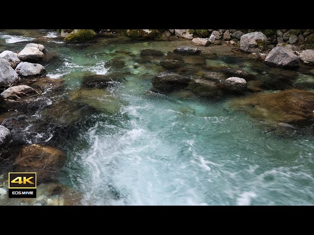 4K video + natural sounds / Beautiful flow of the Enbara River, shot at a new shooting point