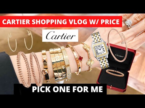 CARTIER SHOPPING VLOG WITH PRICE | Cartier love bracelet, clash de cartier, juste un clou, panthere