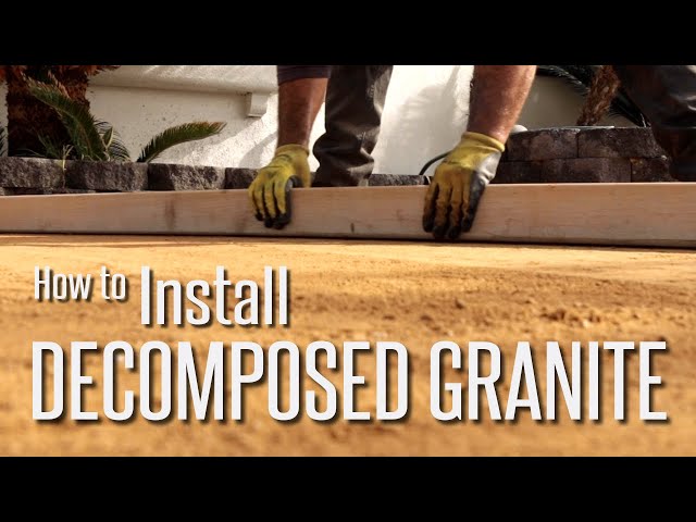 How to Install Decomposed Granite (DG) Step by Step.