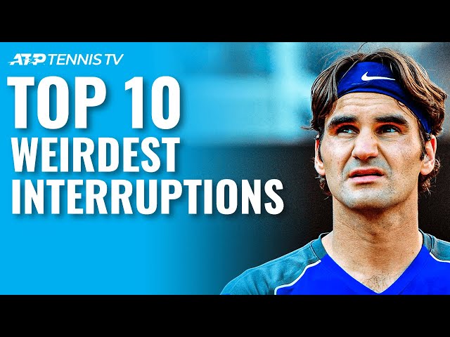 Top 10 Weirdest Interruptions to a Tennis Match! Part 1