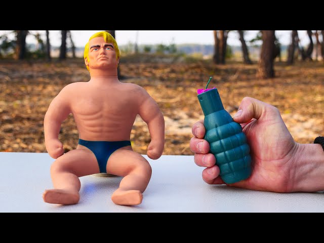 Will It Survive? Stretch Armstrong flies into space !