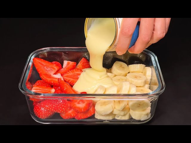 A brilliant trick with strawberries and bananas! Summer ice cream with 3 ingredients! The simplest a