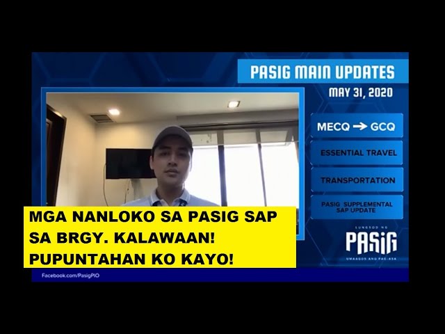 PASIG CITY UPDATE: FB Live | Mayor Vico Sotto Nagalit sa mga NANLOKO