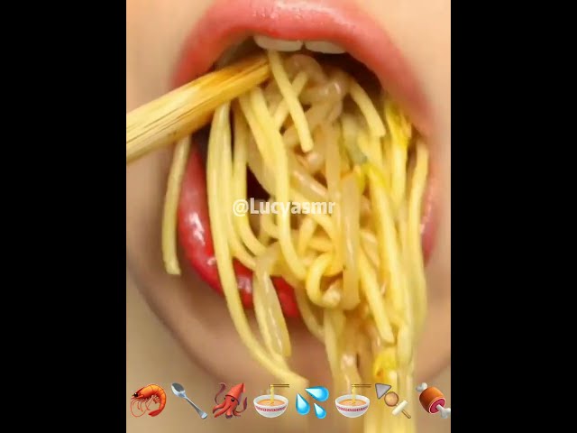 ASMR  Spicy Hot Pot emoji food MUKBANG EATING SOUNDS 咀嚼音| LUCY ASMR