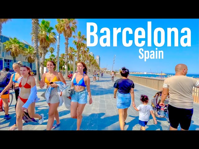 Barcelona, Spain - August 2021 - 4K-HDR Walking Tour (▶129min)