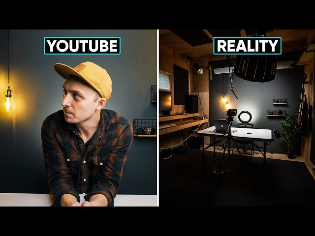YouTube studio setup TOUR with some lighting & audio TIPS for small YouTubers // Channel Update #2