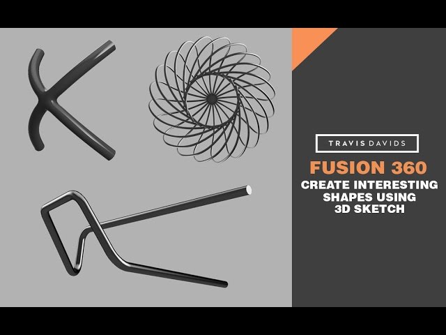 Autodesk Fusion 360 - Create Interesting Shapes Using 3D Sketch