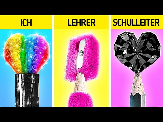 LEHRER VS ICH VS SCHULDIREKTOR HERAUSFORDERUNG | Hilarische Schultipps, lustige Momente von 123 GO!