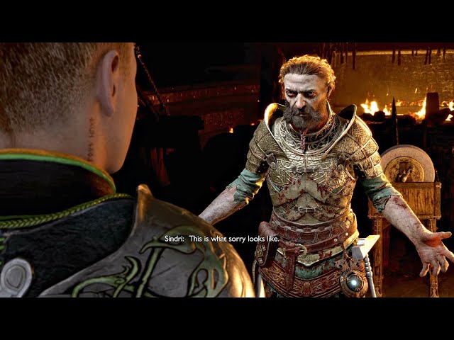 Sindri Insults Atreus For Brok's Death Scene - God of War 5 Ragnarok (4K 60FPS)