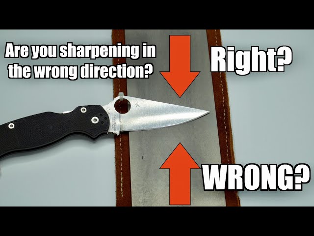 Does Knife Sharpening Direction Really Matter? YOU'RE DOING IT WRONG!