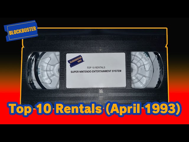 Blockbuster - Top 10 Rentals (April 1993)