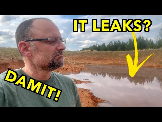 How to fix a leaking pond.