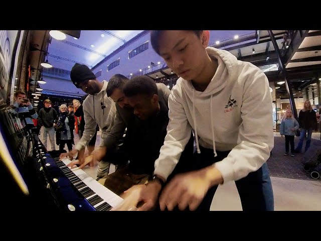 When 4 Pianists Play At The SAME TIME! Boogie Woogie MADNESS | Cole Lam