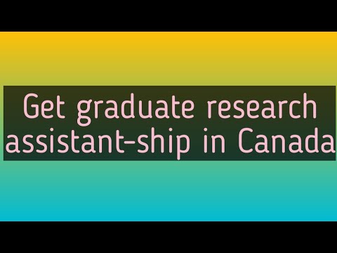 Graduate studies in Canada and USA