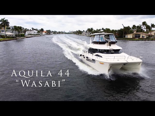 Power Catamaran For Sale | 2018 Aquila 44 "WASABI"