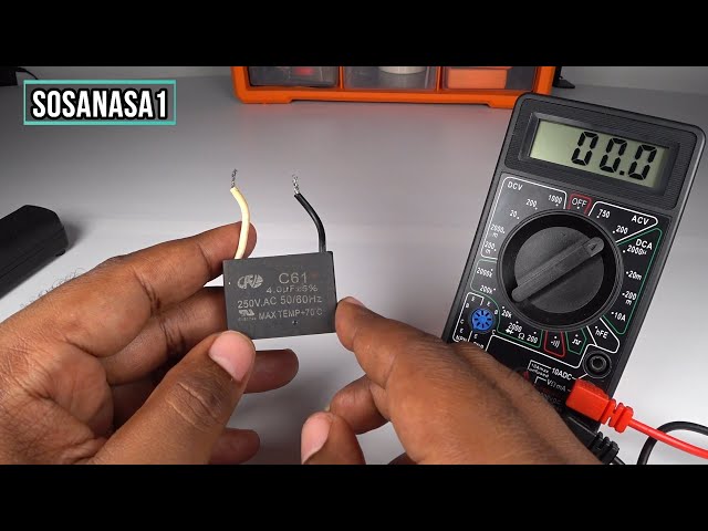 How to Test this Fan capacitor / condenser using a digital multimeter (Voltage Test)