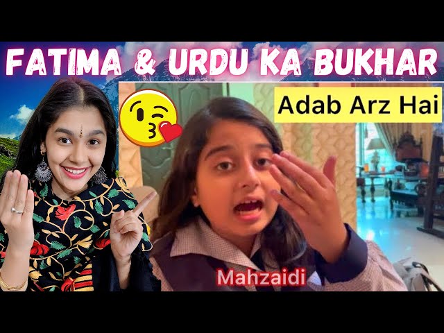Adaab Ami Jan - Indian Reaction on Urdu Fever 😍 | Fatima Mahzaidi