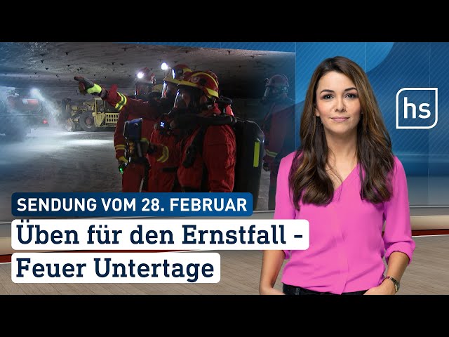 Üben für den Ernstfall – Feuer Untertage | hessenschau vom 28.02.2024